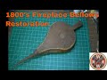 Rusty, Dry Rotted, Antique 1800s Fireplace Bellows Restoration