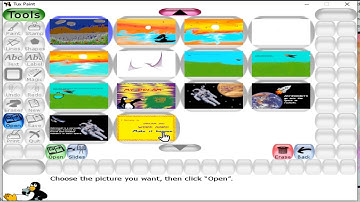 SLIDE SHOW IN TUX PAINT