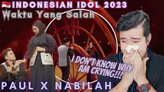 Paul X Nabilah - Waktu Yang Salah (Fiersa B. & Thantri) | INDONESIAN IDOL 2023 reaction