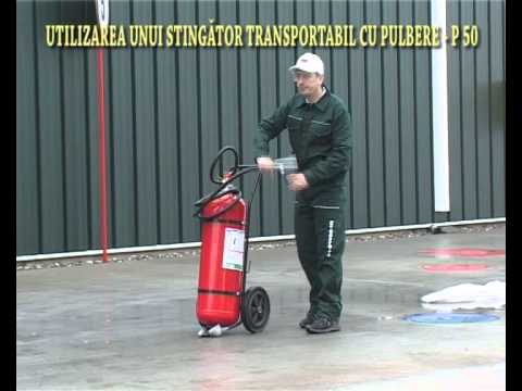 Utilizarea corecta a stingatoarelor cu pulbere