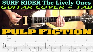 Surf Rider GUITAR LESSON COVER with TAB | PULP FICTION The Lively Ones