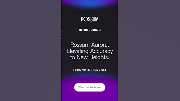 Rossum Aurora. Join our Webinar. #idp #shorts #ai # #intelligentdocumentprocessing