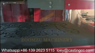 Automatic horizontal 850x1350mm sand casting moulding machine for making iron garden arts-zoomzu