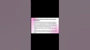 difference between reusable transformation and mapplet in informatica #shorts