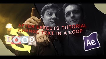 How to change text in a loop | After Effects tutorial