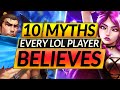 Top 10 Low Elo MYTHS that EVERYONE BELIEVES: WHY You STILL Keep Losing in Season 11 - LoL Guide