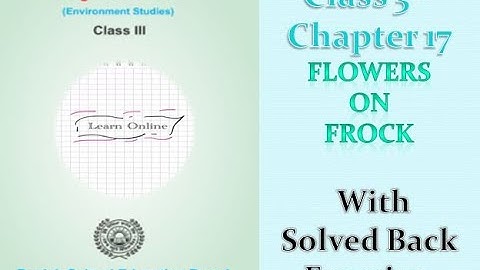|Class 3rd|EVS|PSEB|Chapter 17[Flowers On Frock]
