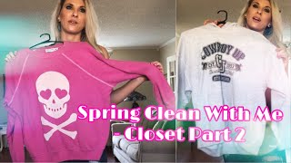 Spring Clean With Me - Closet Part 2 (Sweaters & Long Sleeves)