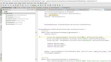 Display data of specific/current/logged in user in Firebase Auth in Android Studio Tutorial