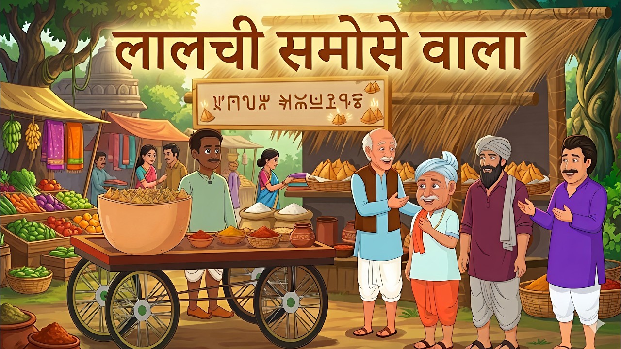 लालची समोसे वाला I“LALCHI SAMOSE WALA“I HINDI KAHANIYA I HINDI STORIES I