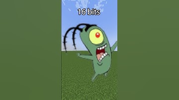 Minecraft Spongebob Plankton 64 bits 32 bits 16 bits 8 bits 4 bits 2 bits 1 bit
