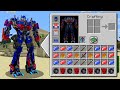 REALISTIC OPTIMUS PRIME Transformers Inventory Shop! MINECRAFT INVENTORY CHALLENGE! Animation