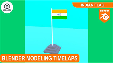 Blender Tutorial || Blender Modeling || INDIAN FLAG || TIRANGA