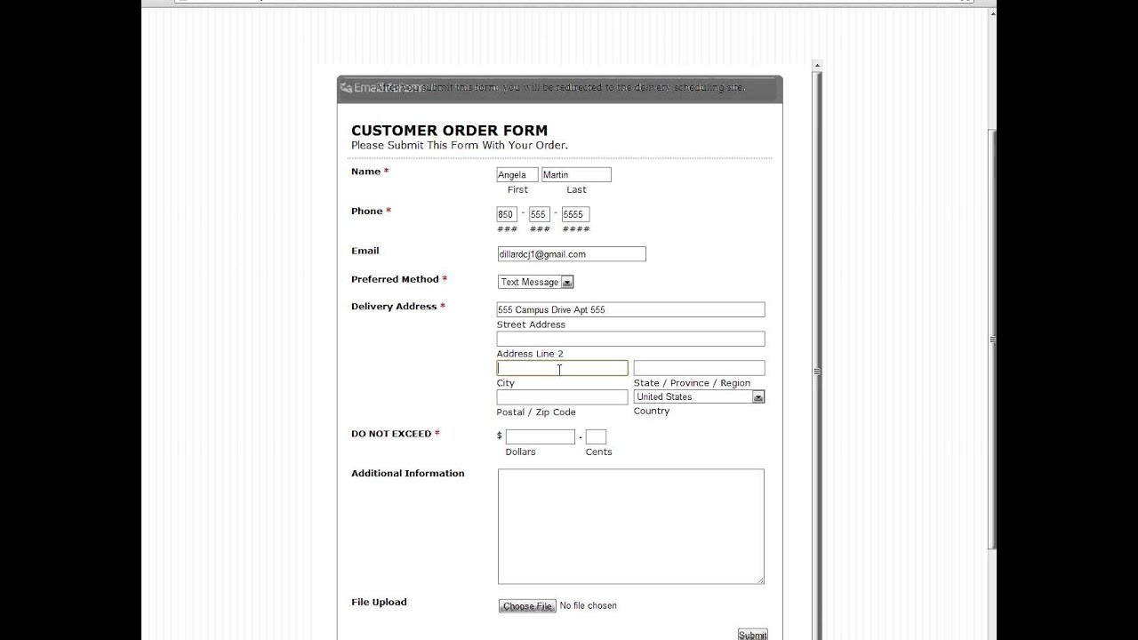 d3 delivery uploading your order via customer order form youtube customer order form