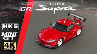 TSM Mini GT 1:64  - HKS Toyota GR Supra l Cinema Shot 4K