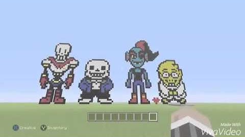 My Minecraft Undertale Pixel Art Part 1