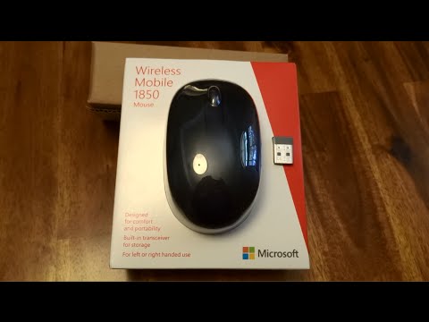 Microsoft Wireless Mobile Mouse 1850 (U7Z-00001) Unboxing & Review