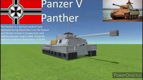 Ww2 German tank  Panzer V Panther  build in simple sandbox 2