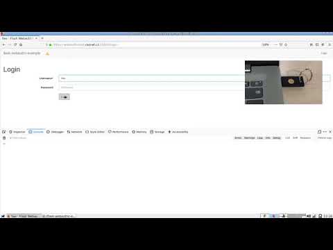 Flask WebAuthn example