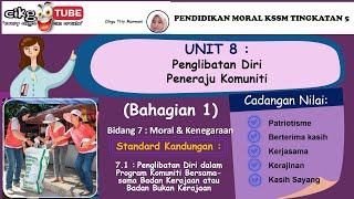 Pendidikan Moral KSSM Ting 5 : Unit 8 (Bahagian 1)