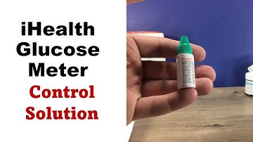 iHealth glucose meter how to use control solution