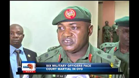 Six military officers face court martial