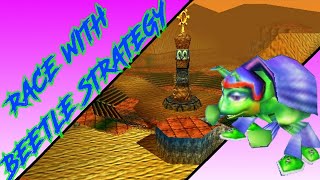 Donkey Kong 64 - Angry Aztec - Tiny Kong Race with Beetle Strategy