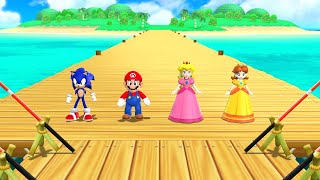 Mario Party 9 - Sonic Dominates Mario, Peach & Daisy (Master Difficulty)
