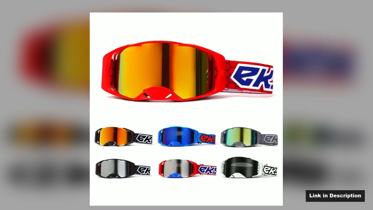 OffRoad Motorcycle Goggles Windproof Dustproof Protective Eyewear for Motocross ATV Riding Cycling