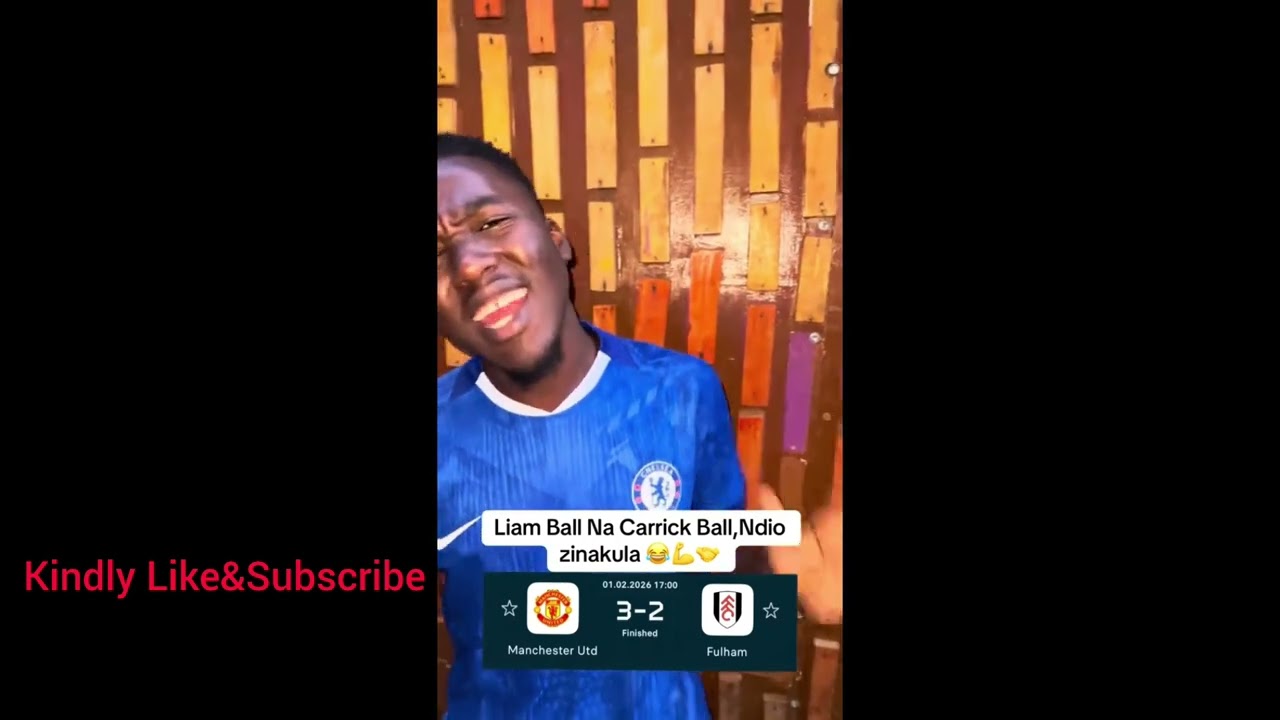 GEN Z MANCHESTER UNITED FANS/HATERS REACTION TO THEIR NARROW WIN AGAINST FULHAM🤣⚽😂