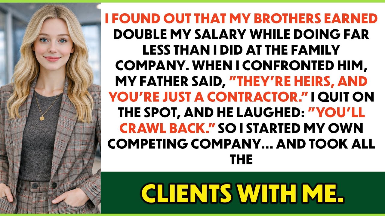 My Father Justified My Brothers Being Paid More At Work — I Quit And He Instantly Regretted It...