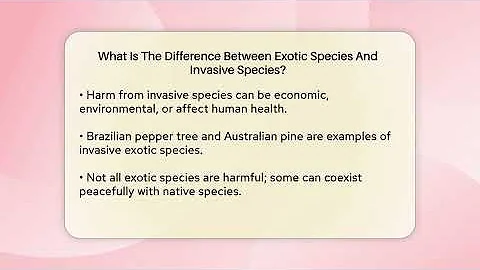What Is The Difference Between Exotic Species And Invasive Species? - Ecosystem Essentials