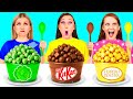 リッチvsブロークvsギガリッチフードチャレンジ | 食用の戦い TeenChallenge