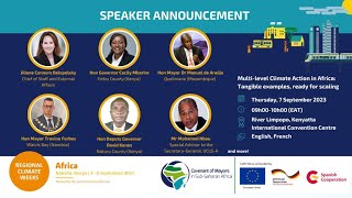 Africa Climate Week: CoM SSA side event | Multilevel Climate Action in Africa