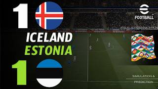 🔴 Iceland vs Estonia 1 - 1 | HIGHLIGHTS & GOALS | UEFA Nations League 2026 - eFootball Gameplay