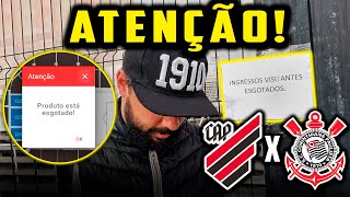 DIRETO DA ARENA DA BAIXADA INFORMACOES SOBRE INGRESSOS de ATHLETICO PR X CORINTH