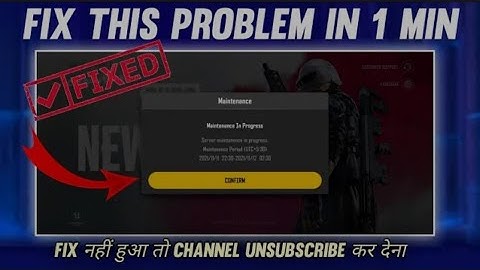 pubg new state maintenance in progress solve #shorts #pubgnewstate