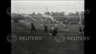 1931 QUIRKY - Fire Brigade's Jet Ball at Faversham Kent