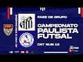 CAMPEONATO PAULISTA FUTSAL - SUB 12 - SANTOS X INDAIATUBA - AO VIVO
