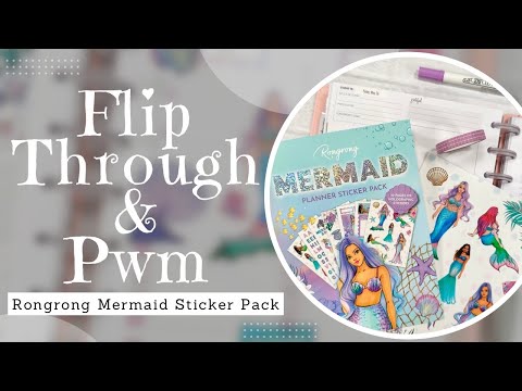 Mermaid Planner Sticker Pack | Holographic Stickers | Shop Rongrong