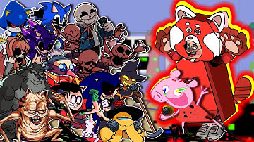 Discovery Glitch Rock - TURNING RED x Pibbified Peppa Pig Sing It 🎵But Different Characters Sing It