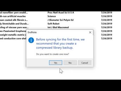 8  Syncing EndNote with EndNote Online
