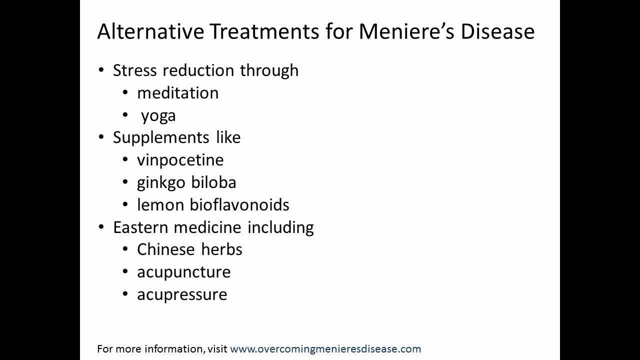 Alternative Treatments for Meniere's Disease.wmv YouTube