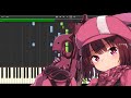 To see the Future - Sword Art Online Alternative: Gun Gale Online ED (synthesia piano tutorial)