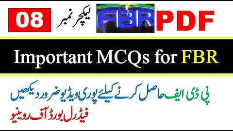 FBR Test Preparation-Lec. No.08-Test Point Official