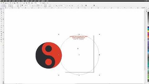 how to draw bagua corel (Vẽ bát quái trong corel)