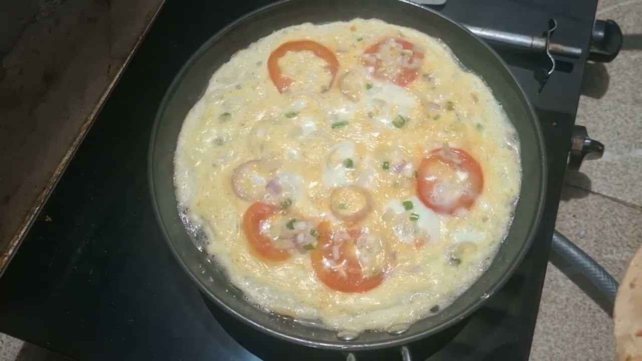 # cooking egg pratha #