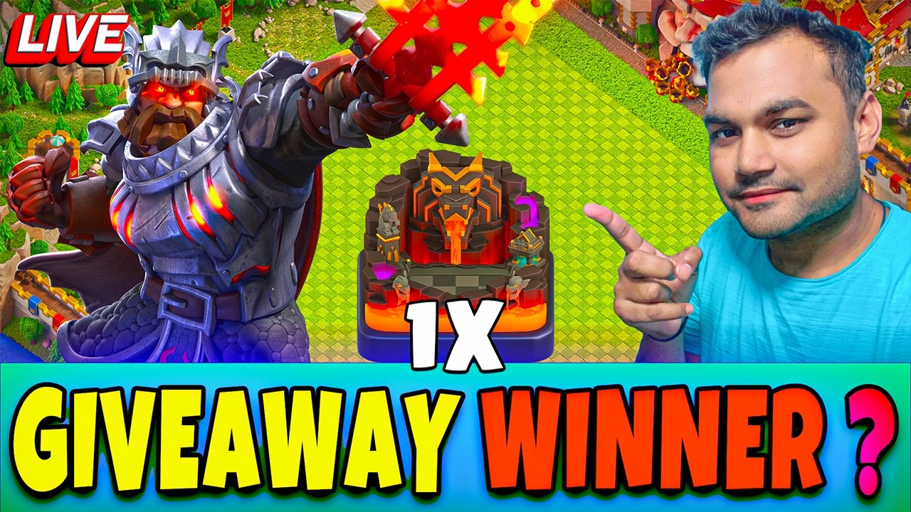 TODAY 1 GIVEAWAY  WINNER NEXT GIVEAWAY START SOON IN CLASH OF CLANS