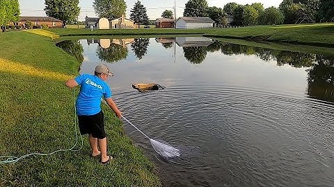 Kid teaches how to throw a cast net left handed.