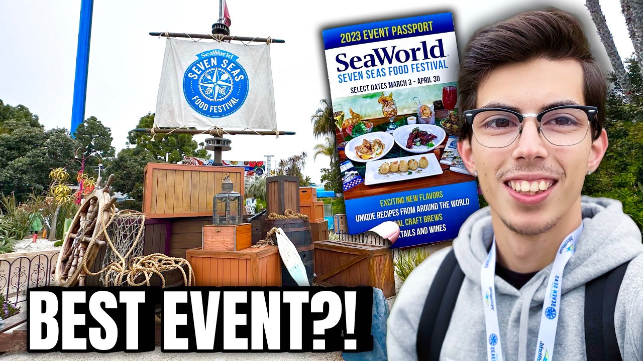 Seven Seas Food Festival 2023 at SeaWorld San Diego on a RAINY DAY!
